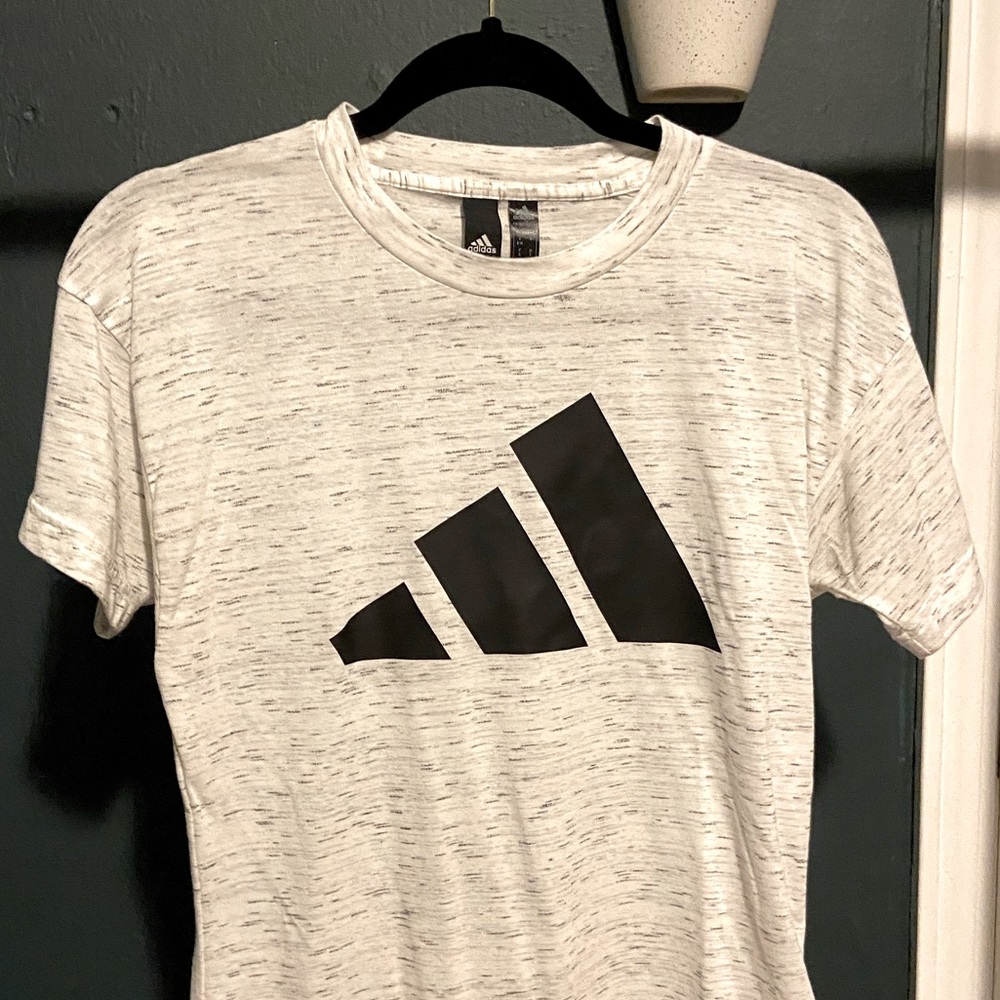 Adidas Black and White T-Shirt